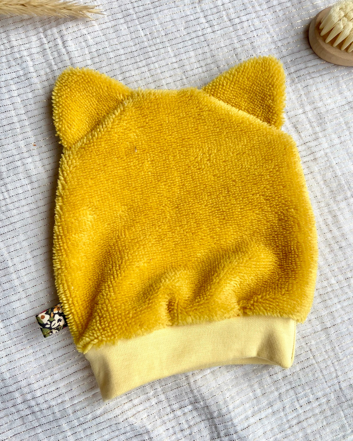 Le gant de toilette marionnette en balade automnale