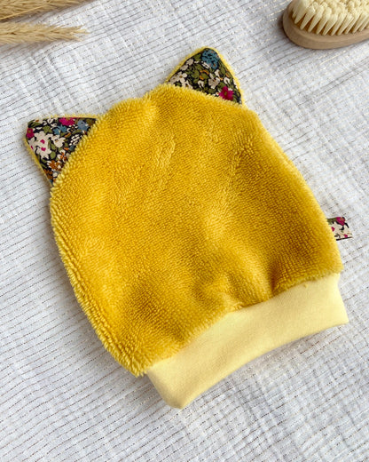 Le gant de toilette marionnette en balade automnale