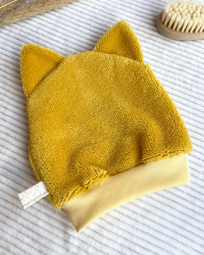 Le gant de toilette marionnette qui aime les paillettes