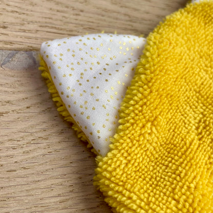 Le gant de toilette marionnette qui aime les paillettes