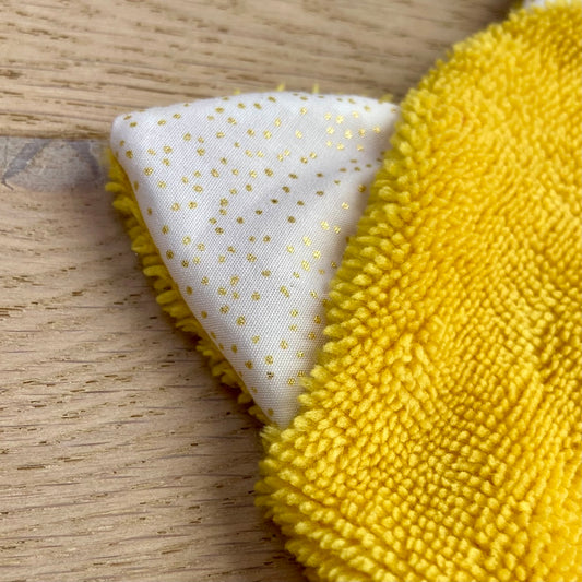 Le gant de toilette marionnette qui aime les paillettes