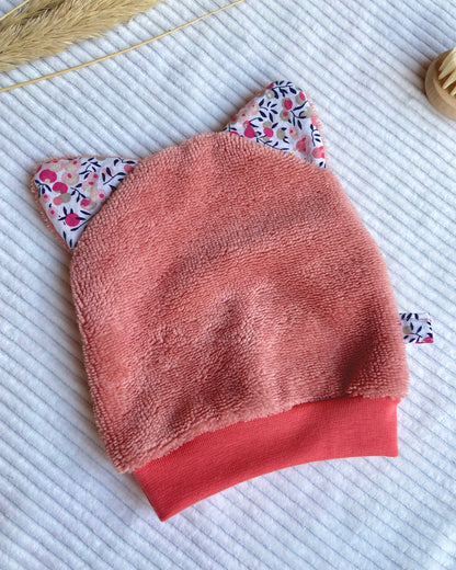 Le gant de toilette marionnette qui aime le rose