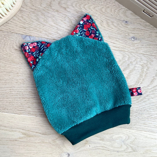 Le gant de toilette marionnette qui aime Noël