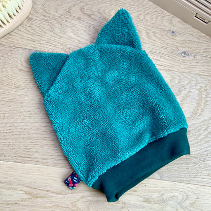 Le gant de toilette marionnette qui aime Noël